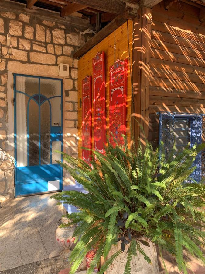 האבן העתיק מ-1885 עם מגונית פרטית בחצר Apartment Rosh Pinna
